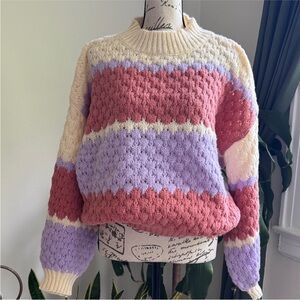 Debut Multicolor Knit Women's Sweater